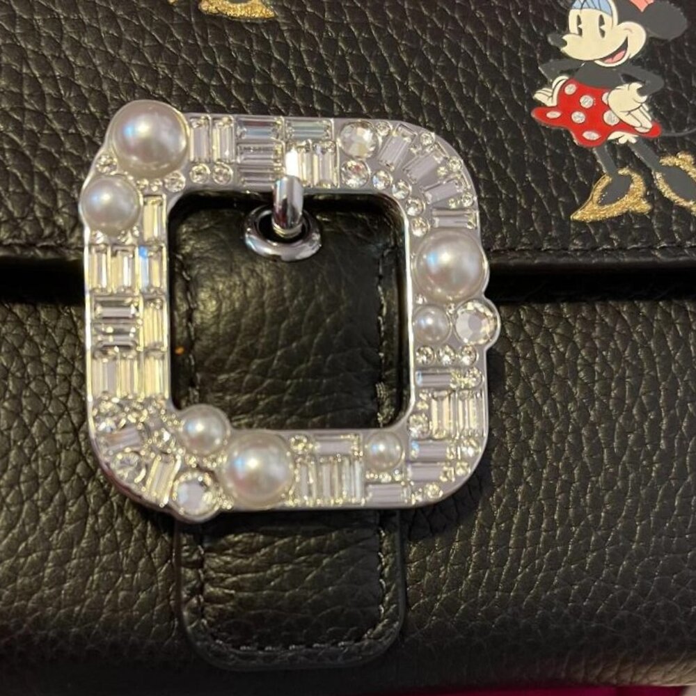 NWT $228 DISNEY PARKS & KATE SPADE WITH MINNIE MOUSE CROSSBODY / WALLET / WOC - Picture 4 of 17